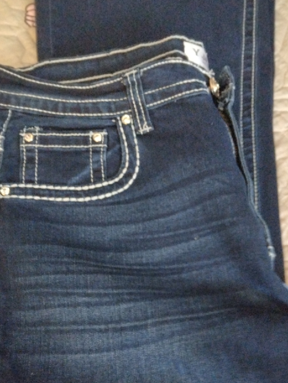 Navy Blue Fabric Panel - Picture 2 of 4